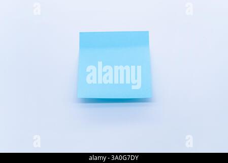 blue sticky note paper Stock Photo