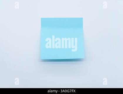 blue sticky note paper Stock Photo