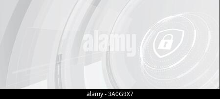 Cyber security protection devices from hacker attack Stock Vector