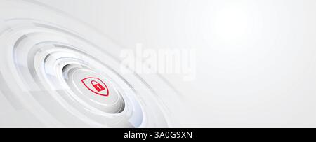 Cyber security protection devices from hacker attack Stock Vector