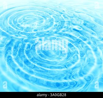 Abstract background with blue radial water ripples Stock Photo - Alamy
