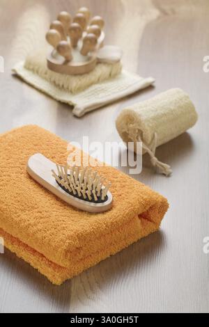 Big collection of bathing articles Stock Photo