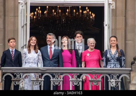 From left: Prince Vincent, Crown Prince Frederik, Prince Christian ...