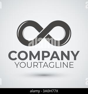 Modern infinite logo design icon template Stock Vector