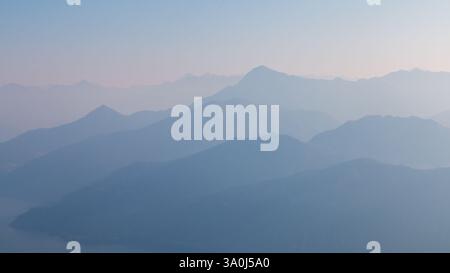 gradient mountain landscape ideal as a background Stock Photo