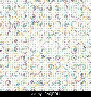 Abstract pattern. Rounded square frames in multiple colors. Earthy tones with a touch of mauve. Sublime vector illustration. Stock Vector