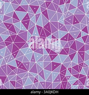Minimal geometric background. Compact triangles size. Multiple repeated inner triangles. Multiple colors style. Repeatable pattern. Stock Vector