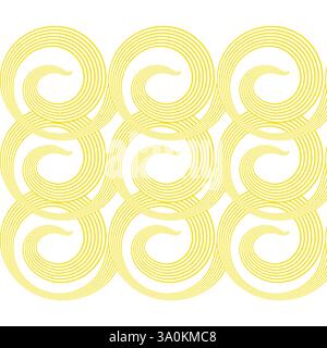 Vector japanese ramen soup. Asian traditional food. Noodle Texture. Oriental cuisine. Pasta background. Spaghetti abstract geometric pattern. Stock Vector