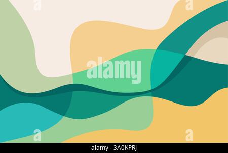 colorful fluid abstract background vector. abstract fun color pattern design Stock Vector