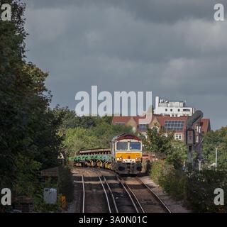 TRANSIT 1～66 GB Railfreight Class 66 loco 66791 hauling the 0410 Renwick