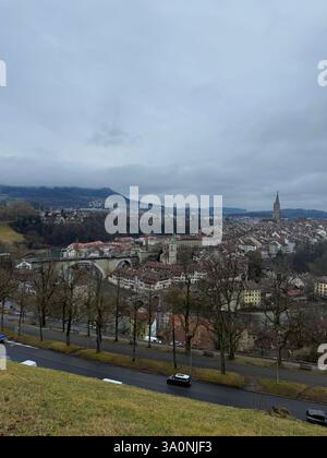 Skyline view over Bern, Switzerland Stock Photo