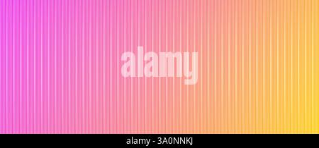 Acrylic glass, colorful gradient behind ribbed plastic texture Stock Vector