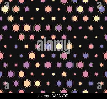 Abstract mosaic shapes geometric background. Multicolored geometric elements of varied size. Stock Vector