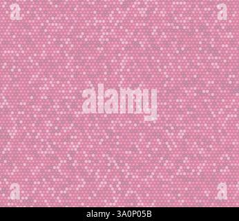Hexagonal pattern background. Pink color tones gradients. Simple stacked hexagons pattern. Small hexagon shapes. Seamless pattern. Stock Vector