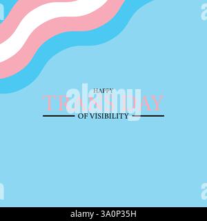 Celebrating Diversity The Significance of Trans Day of Visibility on March 31 Stock Vector