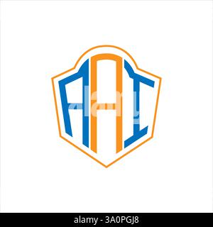 AAI logo Unique Vector monogram Logo. Stock Vector
