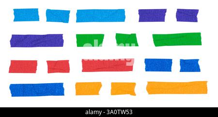A set of colorful  tape elements Stock Photo