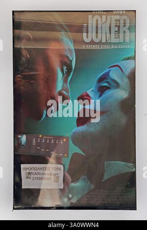 Film Poster of Joker Folie á Deux  Glyfada Athens Attica Greece Stock Photo