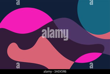 Abstract background liquid dynamic waves design Stock Vector