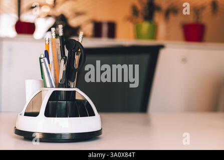 Office supplies on the table Stock Photo