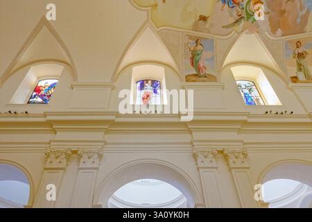 San Nicolò Cathedral interior, Noto, Noto Valley, Sicily, Italy Stock Photo