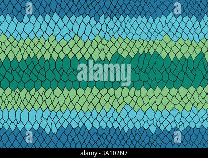 Abstract snake skin pattern design, vector illustration background. wildlife fur skin design illustration. Stock Vector