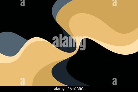 Colorful liquid and wave background for summer background vector. minimalist design wallpaper Stock Vector