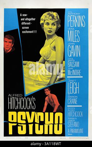 Psycho  movie poster Stock Photo