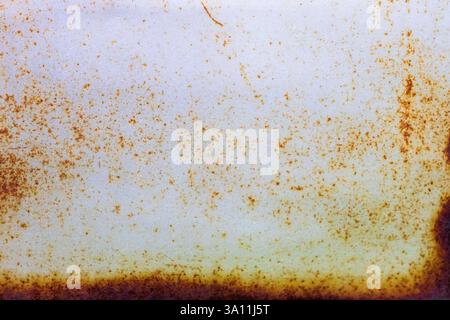 Full Frame Rusty Corroded Silver Metal Texture format filling Background Stock Photo