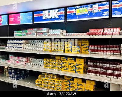 where to buy tobacco in iceland Tobacco products in a duty free shop hi-res stock photography and images