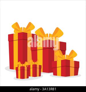 Special reward, prize giveaway, gift boxes, loyalty present, incentive or perks, bonus program stock illustration Stock Vector