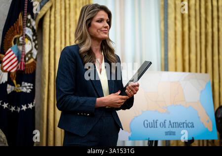Lindsey Halligan, attorney for US President Donald Trump, during an