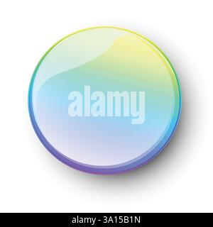 A vibrant, multicolored circular vector design Stock Vector