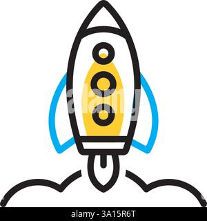 Icon for jet pack,interface Stock Vector