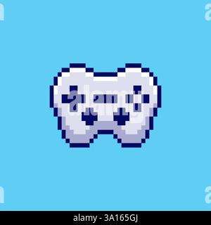 Pixel art Game Controller game asset design Stock Vector