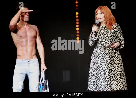 Radio 1’s Alice Levine presenting at The Clothes Show in Birmingham, 6
