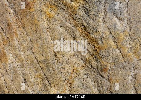 Close-up of natural stone patterns, showcasing unique textures, cracks, and organic formations. Ideal for background and texture Stock Photo