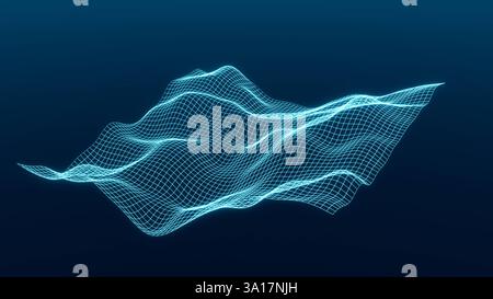 Vector map, wire frame, grid, science and technology. Vector map, wire frame, grid, science and technology. Digital wire, meassure, data, science, ana Stock Photo