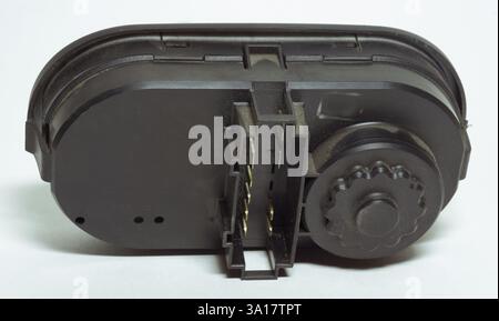 headlight position control module back side with connecting block pad Stock Photo