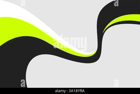 Modern Abstract Wave Template Design. Promotional Banner. Beautiful Cover Graphic Design Stock Vector