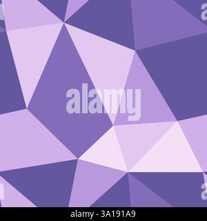 Minimal geometric background. Big triangles size. Repeatable pattern. Lavender Fields color palette. Awesome vector tiles. Stock Vector
