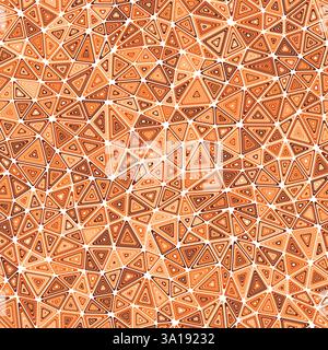 Minimal geometric background. Multiple repeated inner triangles. Compact triangles size. Monotone colored style. Seamless pattern. Stock Vector