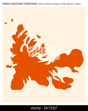 France - solid black outline border map of country area. Simple flat ...