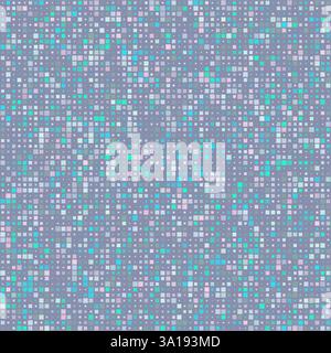 Abstract pattern. Squares in multiple colors. Blue, Teal, Lavender, Mauve, Light Blue. Fancy vector illustration. Stock Vector