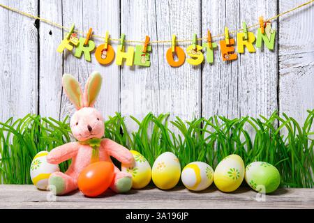 Background for Eater with german text Stock Photo