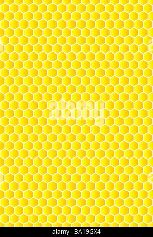 Yellow, orange beehive background. Honeycomb, bees hive cells pattern ...