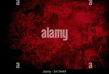 Very dirty red-black surface as an uneven background texture Stock Photo