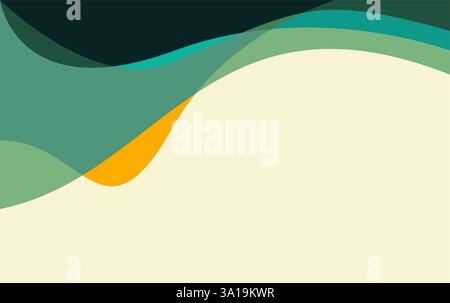 Colorful flow background with modern abstract shapes. wavy abstract background Stock Vector