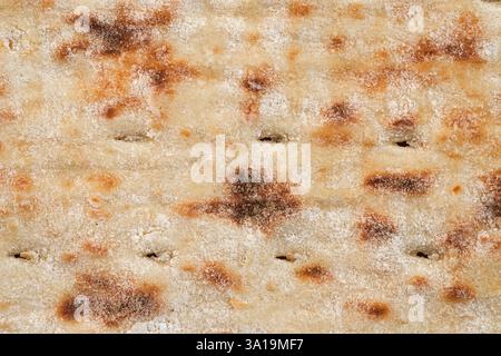 macro image of flatbread bottom background Stock Photo