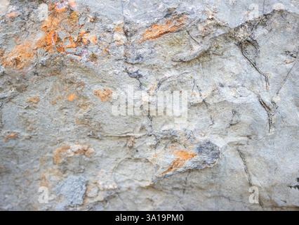 Abstract horizontal wallpaper of stone with texture in rust tones. Horizontal graphic resource for backgrounds with selective blur.High quality. Copy Stock Photo